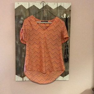 Pink, polka dot blouse